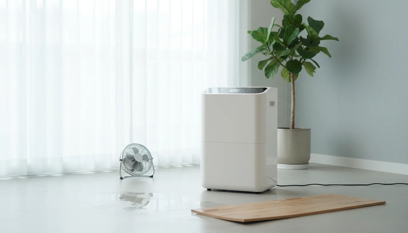 dehumidifier after water leak - featured image for guide